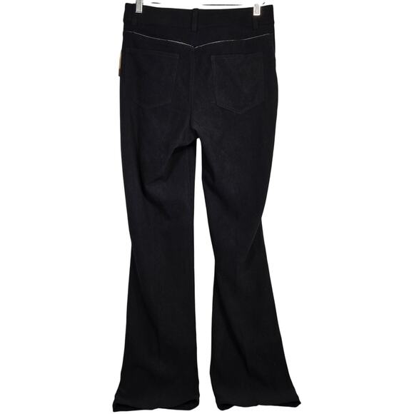 Coldwater‎ Creek Natural Waist Moleskin Bootcut Pants 8 Black NWT - Picture 2 of 14
